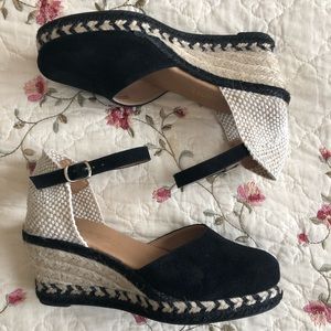 EUC Adorable Wedge Espadrilles